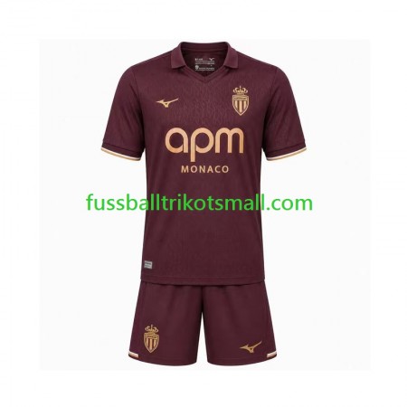 Fußballtrikots AS Monaco Kinder 2026-2027 Kurzarm Auswärts-trikot kaufen